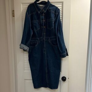 Madewell Dark Blue Denim Dress